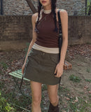 nylon strap cargo pocket skirt