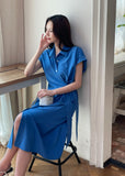 Kozel Roll-up Shirt Wrap One Piece
