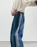 Devi Track Balloon Denim Pants