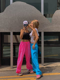 [Festival look] Sparkle Neon Nylon Pants