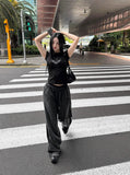 Vintage Washing Wide Pants Sagging ver.