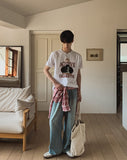 Bard Brush Washed Denim Pants