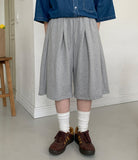 [BAONHAUS] Hiron Pin Tuck Banding Bermuda Training Pants