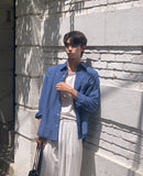 Koi Summer Pocket Linen Shirt