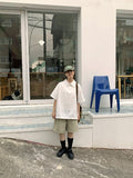 [BAONHAUS] Haseun Check Banding String Half Pants