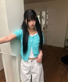 Meku Knit Short Sleeve Cardigan