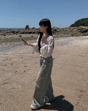 [A/M] Sea Strap Summer Bolero Cardigan