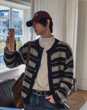 Camille Multi-Stripe Round Cardigan