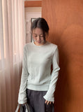 Melhi Dankers Rib Round Long Sleeve Tee