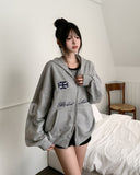 DEET Horse Numbering Two-Way Hood Zip-Up