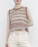 Mijeune Fringe Sleeveless Knitwear