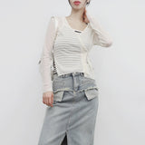 Roiti See-Through Two-Way Cardigan