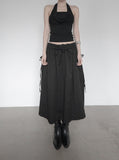 Ar Cowl Neck Halter Tube Top