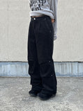 Corduroy Pintuck Wide Pants