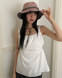 semble hole string sleeveless blouse
