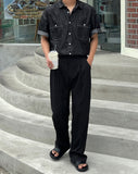 Ramief belt wide slacks