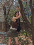 Vivi Unbalance Rribbed Sleeveless