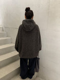 Handal Boucle Half Hood Fur Jacket