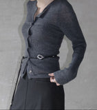 Lilt Snap Tube Top Cardigan Set