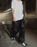 Glossy Big Pocket Cargo Pants