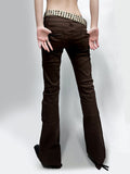 Pocket brown boot cut pt