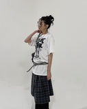 After printing loose fit short sleeves