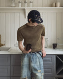 Modric Shoulder Panel Garment Short Sleeve Knit
