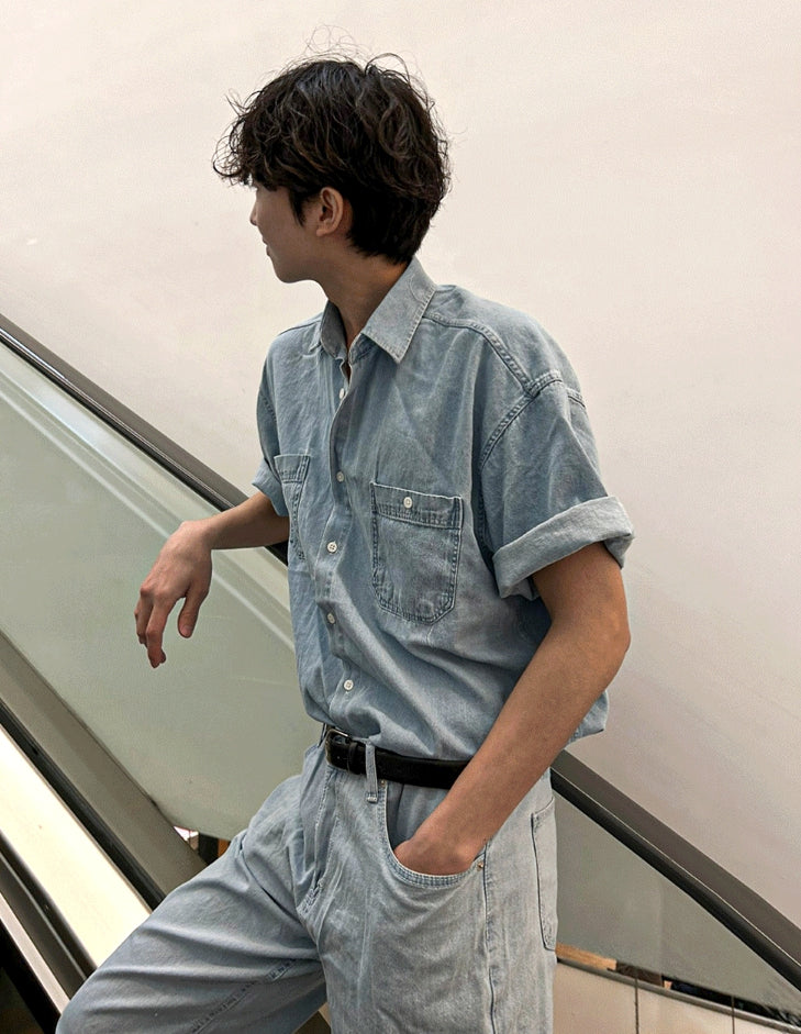【COSYHARU】Summer semi-wide denim pants COSYHARU (コシハル) - サマーセミワイドデニムパンツ / Summer