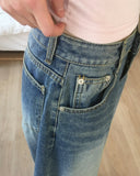 Kaol Washing Wide Balloon Denim Pants