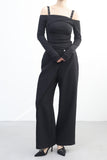 Edge Wide Wrap Slacks