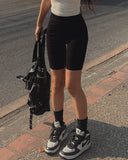 Lumiere Ribbed Biker Pants