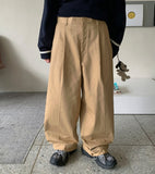 [unisex] Buten pin tuck cotton wide pants