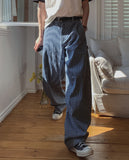 Builder Stripe Carpenter Denim Pants