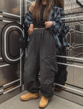 Flynn diagonal pocket denim cargo pants