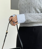 Coz Layered Shirt Cable Knit