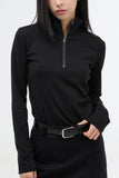 Aini half zip-up turtleneck