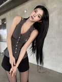 Pinstriped Halter Shirt