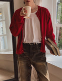 Flat Damage Knit Cardigan