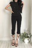 [ EEUN MADE ] Rosette Button Top
