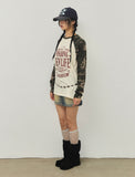 NEW LIFE Camo Raglan Long Sleeve T-Shirt