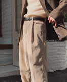 Eric One Tuck Corduroy Wide Pants