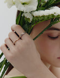 Ice Block Silver Ring S