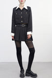 Annyou stripe tweed jacket + skirt set