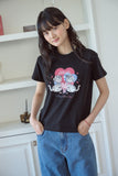 Cherry Bestie Crop Short Sleeve Tee