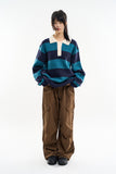 Sihora snap cargo parachute pants