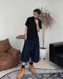 Med Low Cut Half Zip-Up Short Sleeve T-shirt