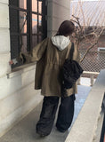 Hunk Overfit Cotton String Half Jacket