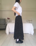 Apol Dot Frill Tiered Long Skirt