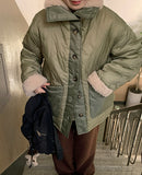 Ecoff High Neck Quilted Wool Padding