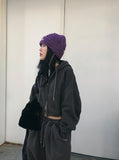 PIGMENT CROP HOODIE ZIP-UP
